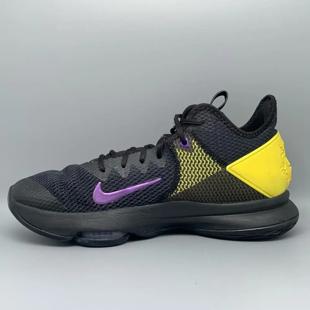 Nike LeBron‎ Witness 4 Black/Opti Yellow Basketball Shoes BV7427-004 Men's Sz13